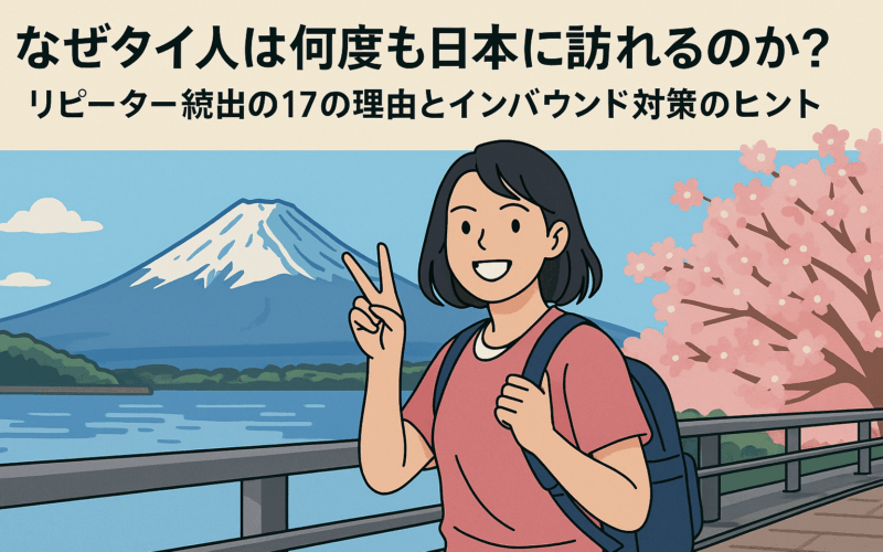 なぜタイ人は何度も日本に訪れるのか？リピーター続出の17の理由とインバウンド対策のヒント